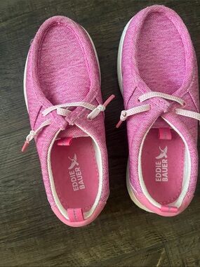 Eddie Bauer Girls Pink Slip-On Sneaker Shoes